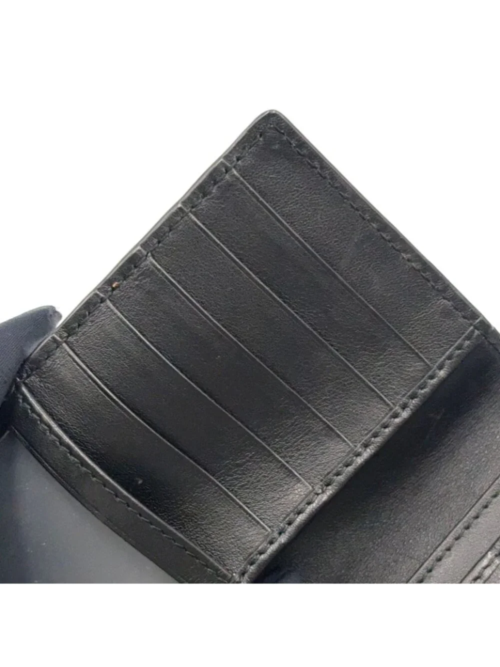 Gucci Micro Guccissima Leather Black Bifold Wallet